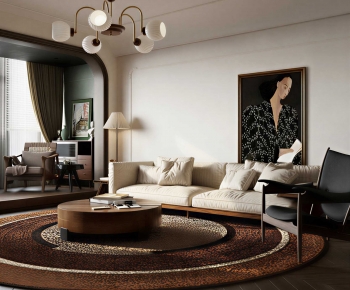 Modern A Living Room-ID:746187936