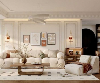 French Style A Living Room-ID:419291024