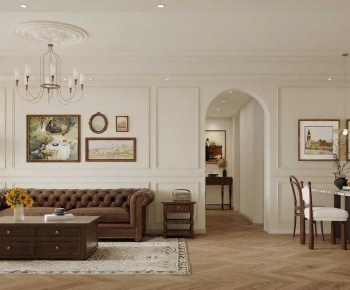 French Style A Living Room-ID:534070015