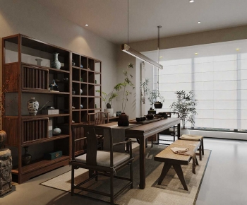 New Chinese Style Tea House-ID:263183125