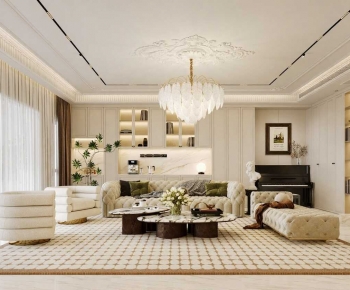 Simple European Style A Living Room-ID:403441919