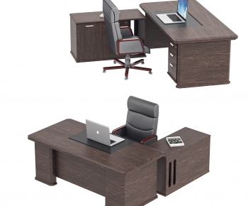 Modern Office Desk And Chair-ID:903431895