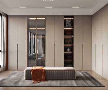 Modern Clothes Storage Area-ID:936296945