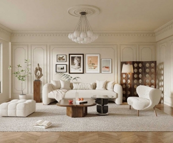 French Style A Living Room-ID:588820078