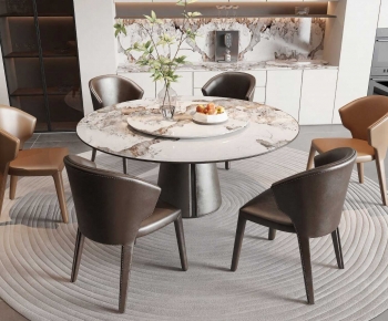 Modern Dining Table And Chairs-ID:516885045
