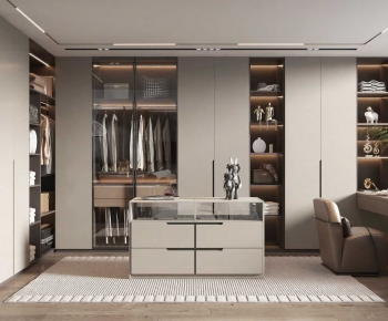 Modern Clothes Storage Area-ID:737787967