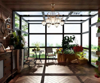 American Style Glass Sun Room-ID:895951994