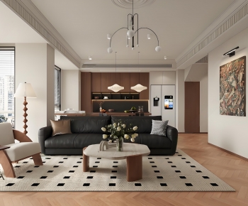 Modern A Living Room-ID:791357042