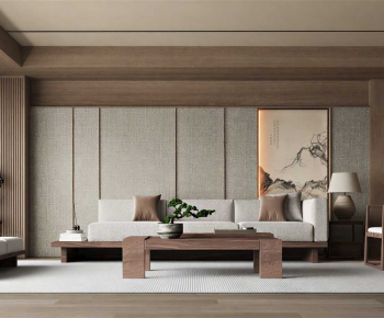 New Chinese Style A Living Room-ID:288650992