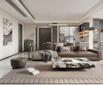 Modern A Living Room-ID:196345099