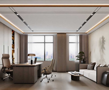 New Chinese Style Manager's Office-ID:150612122