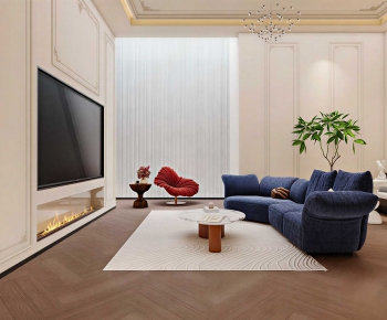 Modern A Living Room-ID:517360936