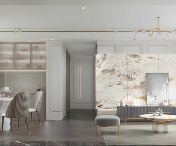 Modern A Living Room-ID:666166072