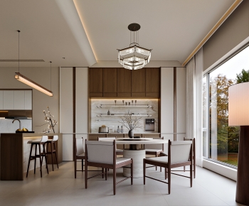 New Chinese Style Dining Room-ID:611100277