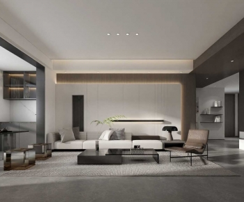 Modern A Living Room-ID:691768888