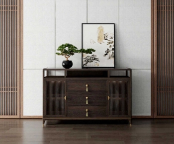 New Chinese Style Entrance Cabinet-ID:790035962