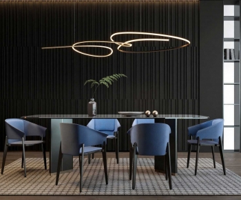 Modern Dining Table And Chairs-ID:381953006