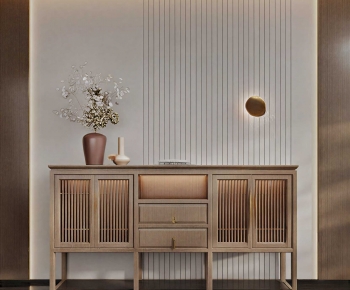 New Chinese Style Entrance Cabinet-ID:475687983