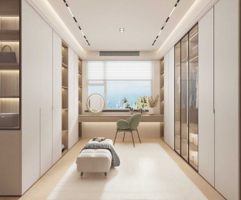 Modern Clothes Storage Area-ID:325269941