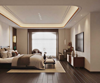 New Chinese Style Bedroom-ID:923769959