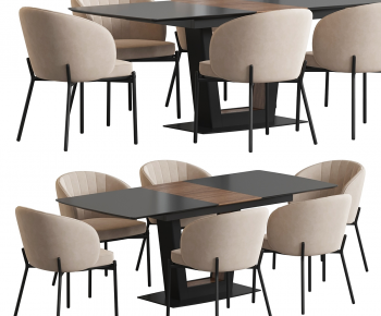 Modern Dining Table And Chairs-ID:181458008