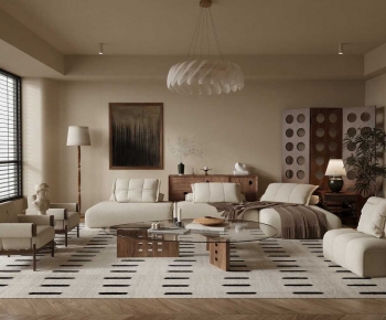 Wabi-sabi Style A Living Room-ID:418334969