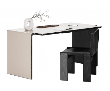Modern Computer Desk And Chair-ID:337058076