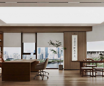 New Chinese Style Manager's Office-ID:270066025