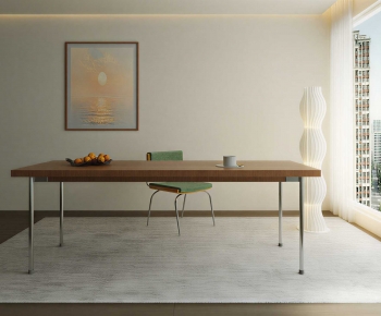 Modern Computer Desk And Chair-ID:418854002