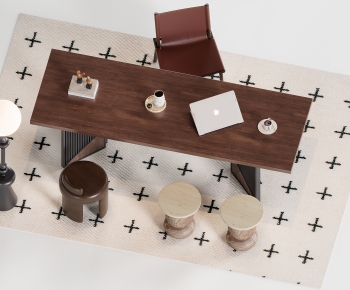 Modern Computer Desk And Chair-ID:191540778