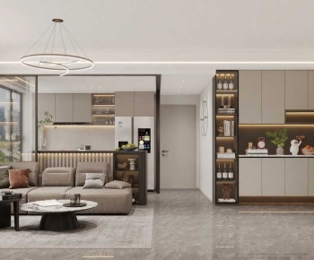 Modern A Living Room-ID:348675973