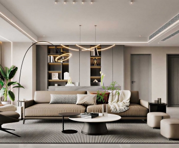 Modern A Living Room-ID:923960925