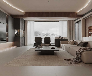 Modern A Living Room-ID:600760099