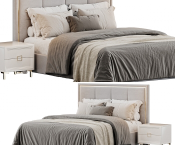 Modern Double Bed-ID:474929873