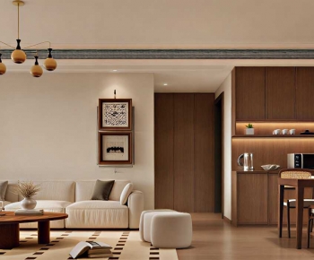 Modern A Living Room-ID:833502053