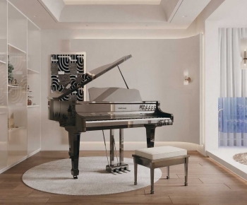 Modern Piano Room-ID:804615974