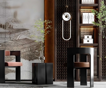 New Chinese Style Lounge Chair-ID:491173987