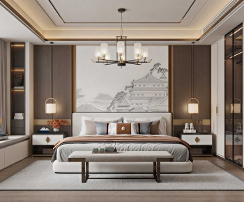 New Chinese Style Bedroom-ID:757353077