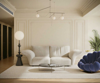 French Style A Living Room-ID:214637993