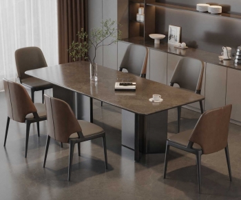 Modern Dining Table And Chairs-ID:493217954