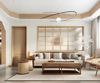 Japanese Style A Living Room-ID:800456053