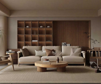 Wabi-sabi Style A Living Room-ID:174948939