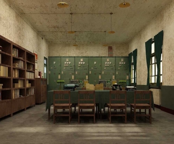 Retro Style Exhibition Hall-ID:138786085