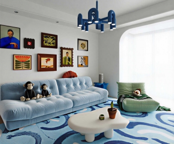 Modern A Living Room-ID:123851067