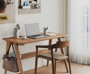 Modern Computer Desk And Chair-ID:537719013