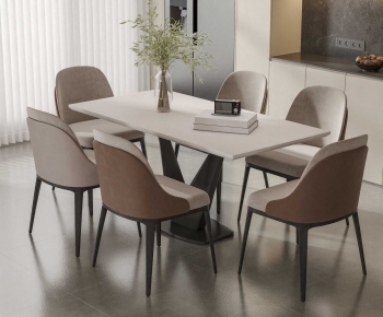 Modern Dining Table And Chairs-ID:546860758