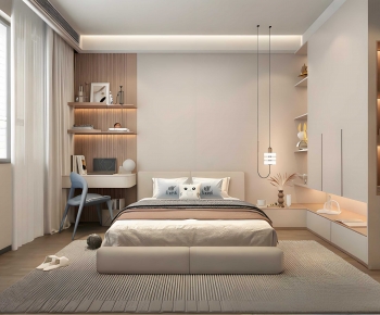 Modern Boy's Room And Son's Room-ID:745484117