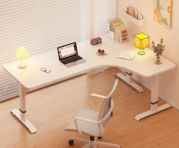 Modern Computer Desk And Chair-ID:245589973
