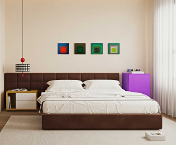 Modern Double Bed-ID:158979891