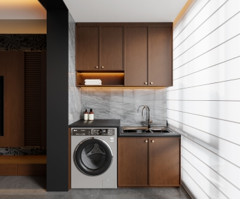Modern Laundry Cabinet-ID:694695956